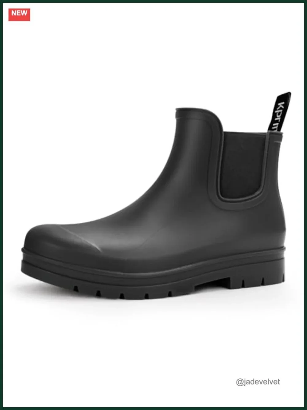 Women's Waterproof Chelsea Ankle Rain Boots ComfortFlex Lug Sole